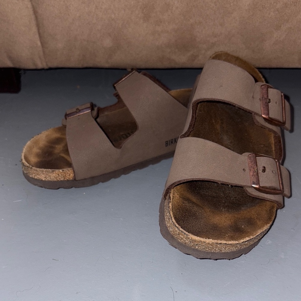 Birkenstock Taupe Double-Strap Sandals
